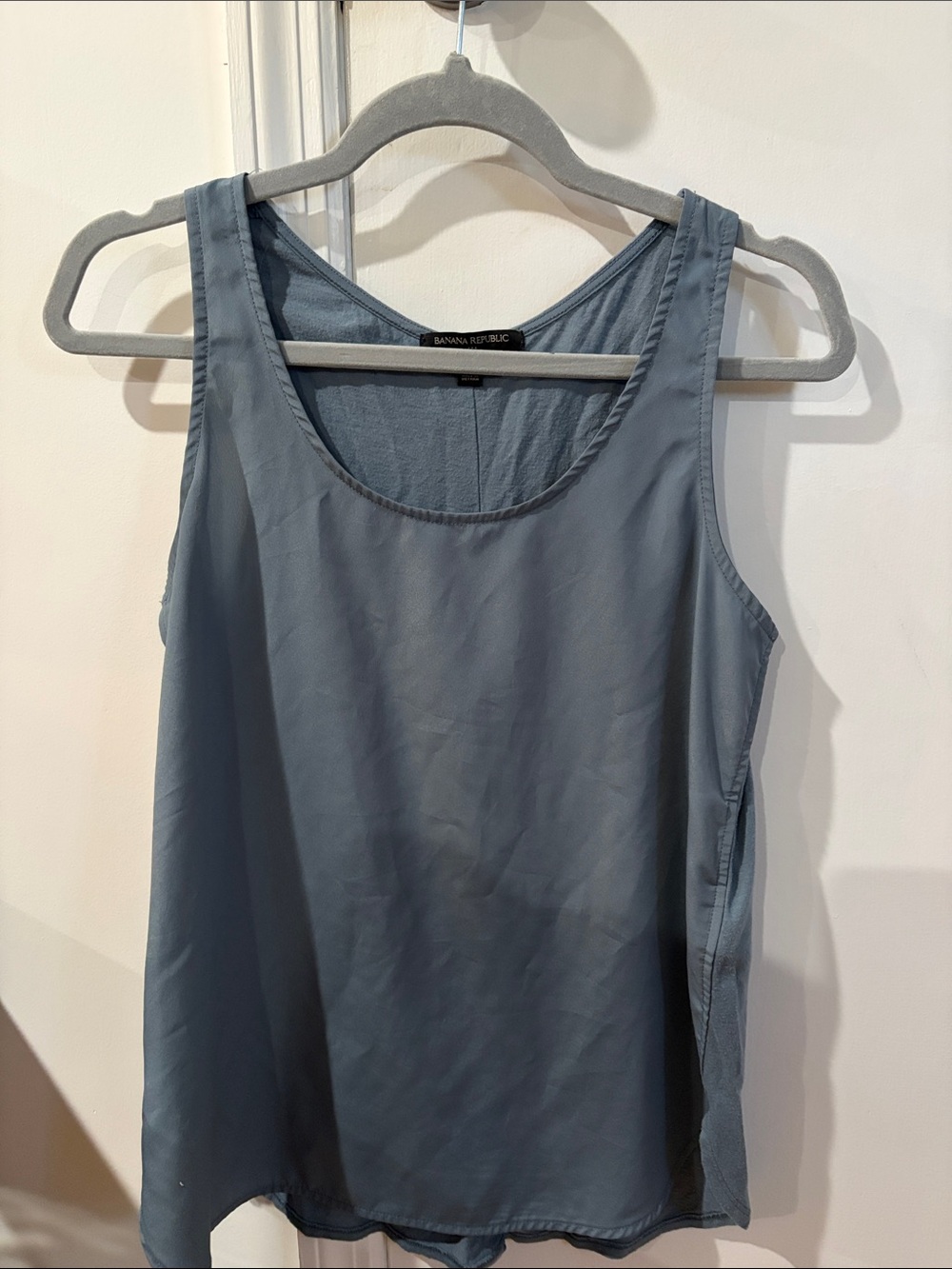 Banana Republic Slate-Blue Scoop Neck Tank
